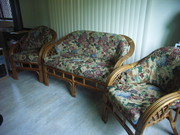 Cane Lounge Suite 2 seater + 2 chairs