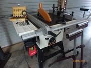 Table Saw With Tilting Head,  Table Extension and Router Extension